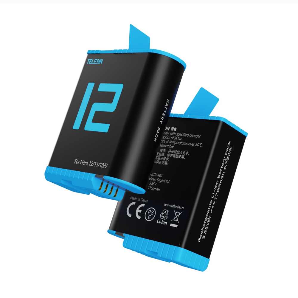 Bateria para GoPro HERO 9/10/11/12 - Telesin®