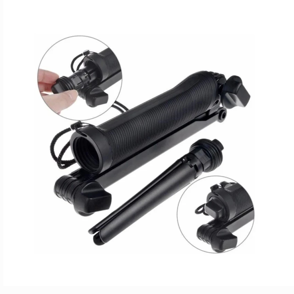 Bastão 3-Way – Bastão de Mão, Selfie e Tripé