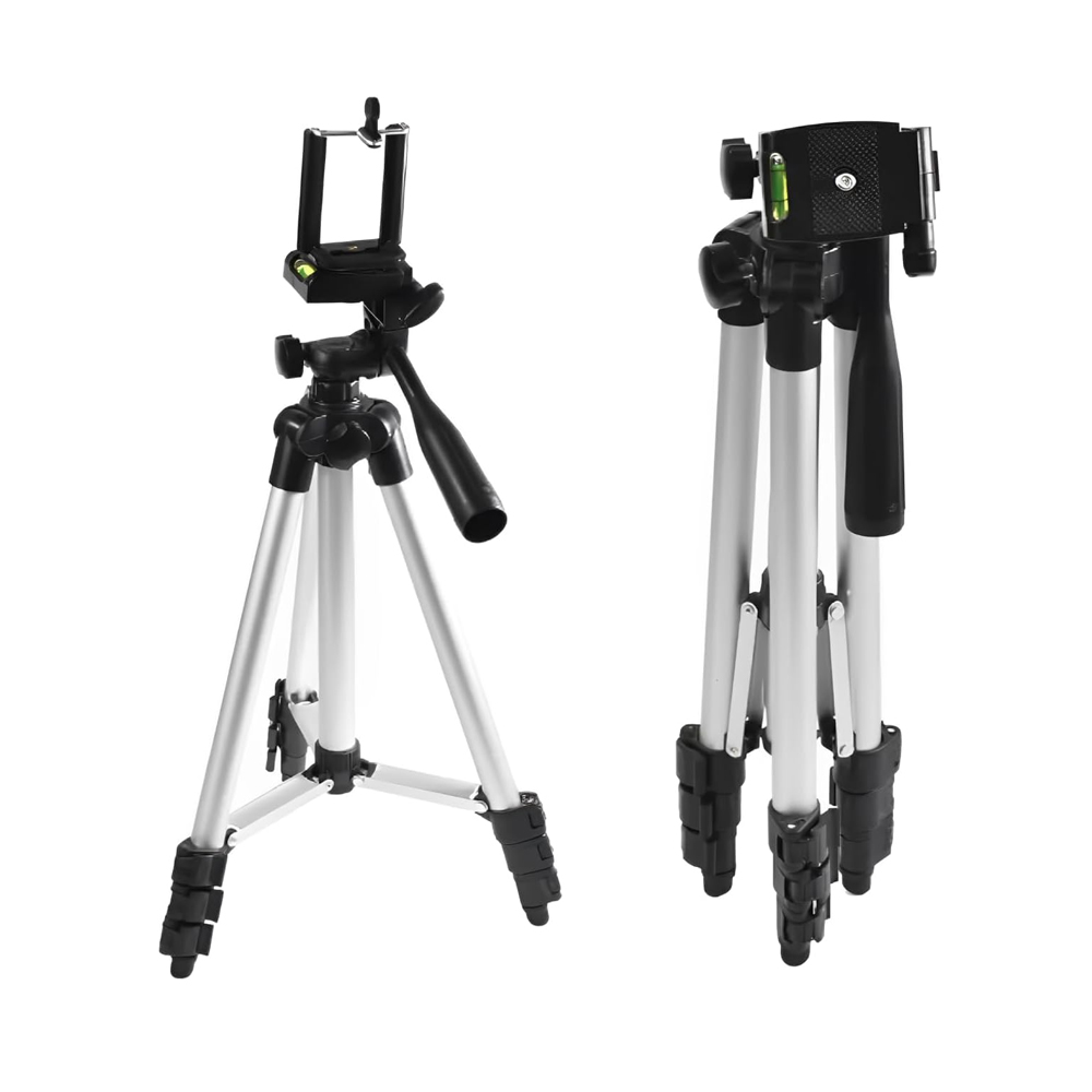 Tripé Universal com Nível (Câmera e Celular)